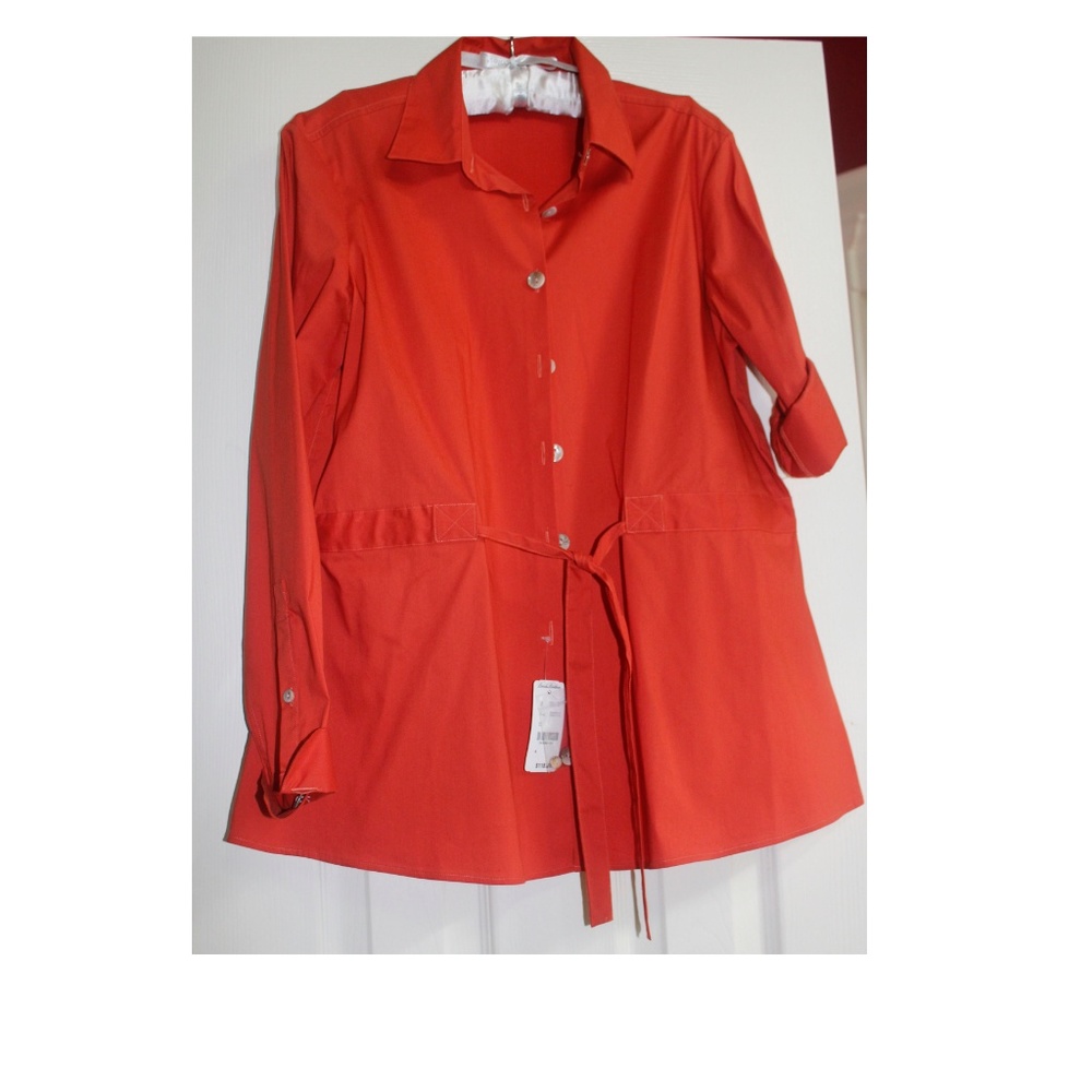 NWT Brooks Brothers Tie Waist Button Down Shirt 4